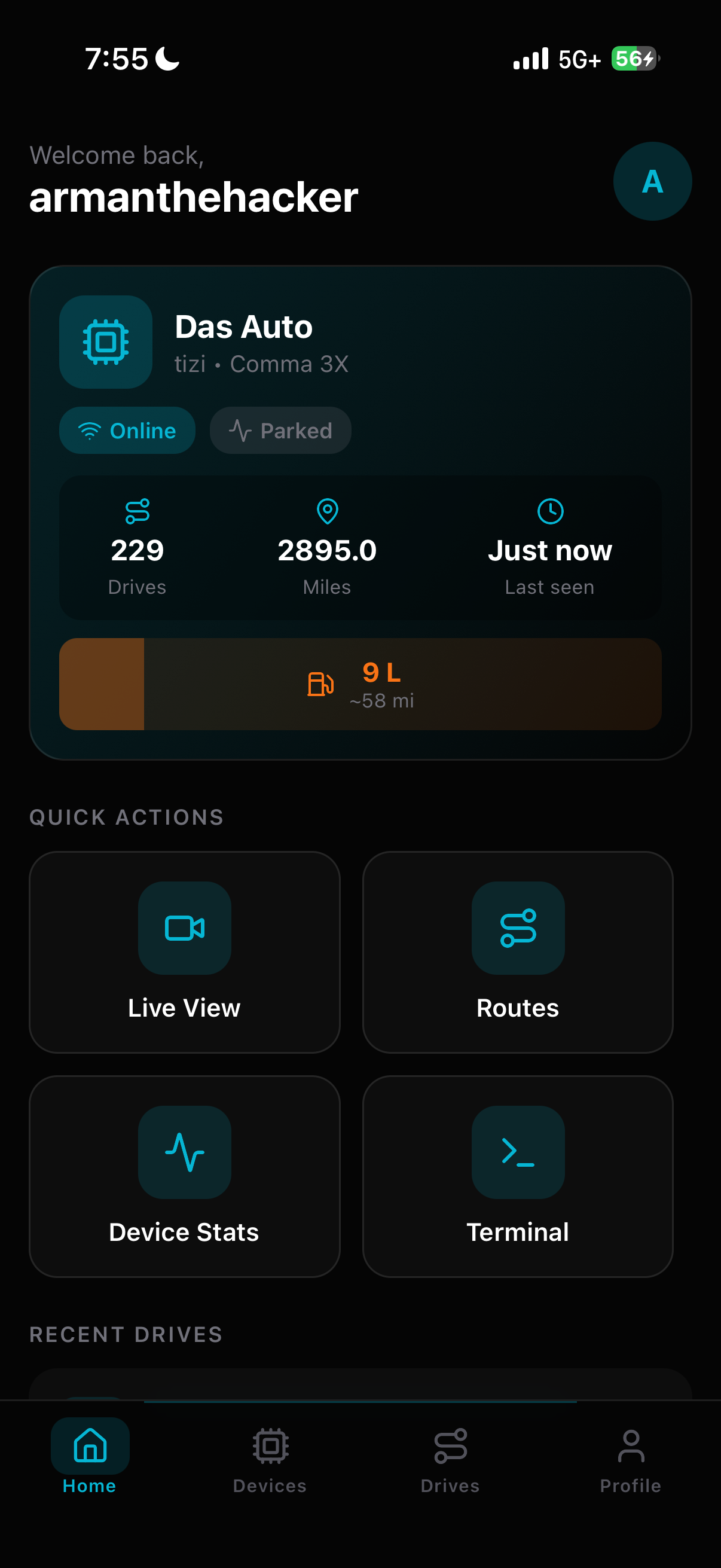 Mobile Home Dashboard