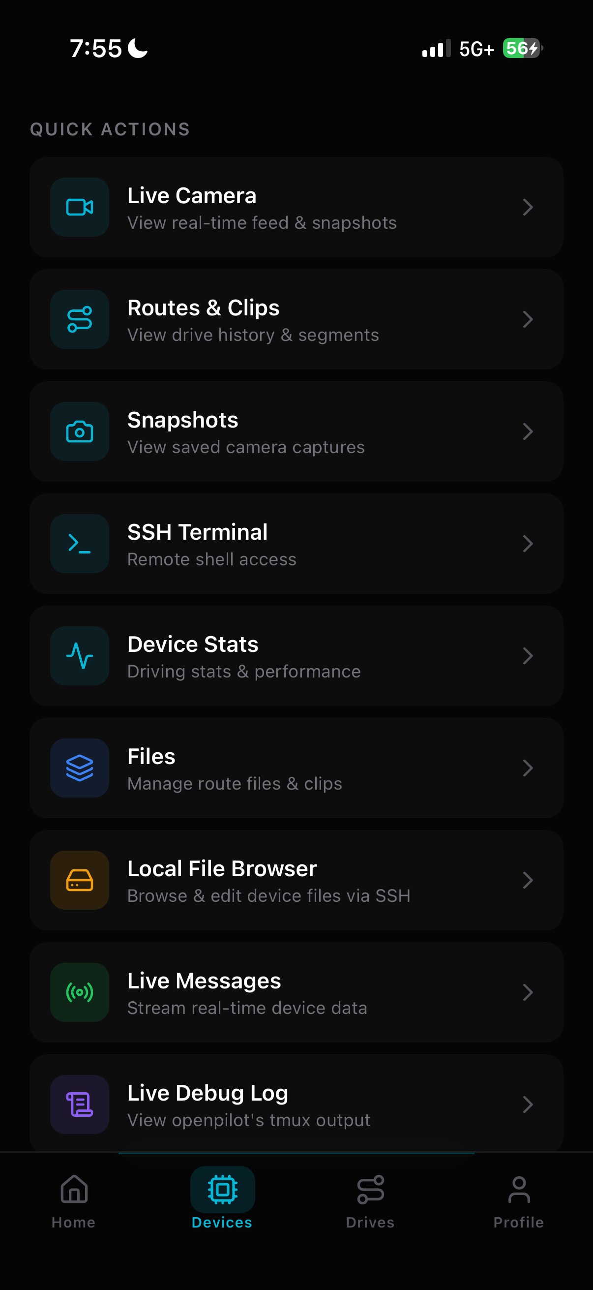 Mobile Devices View Middle