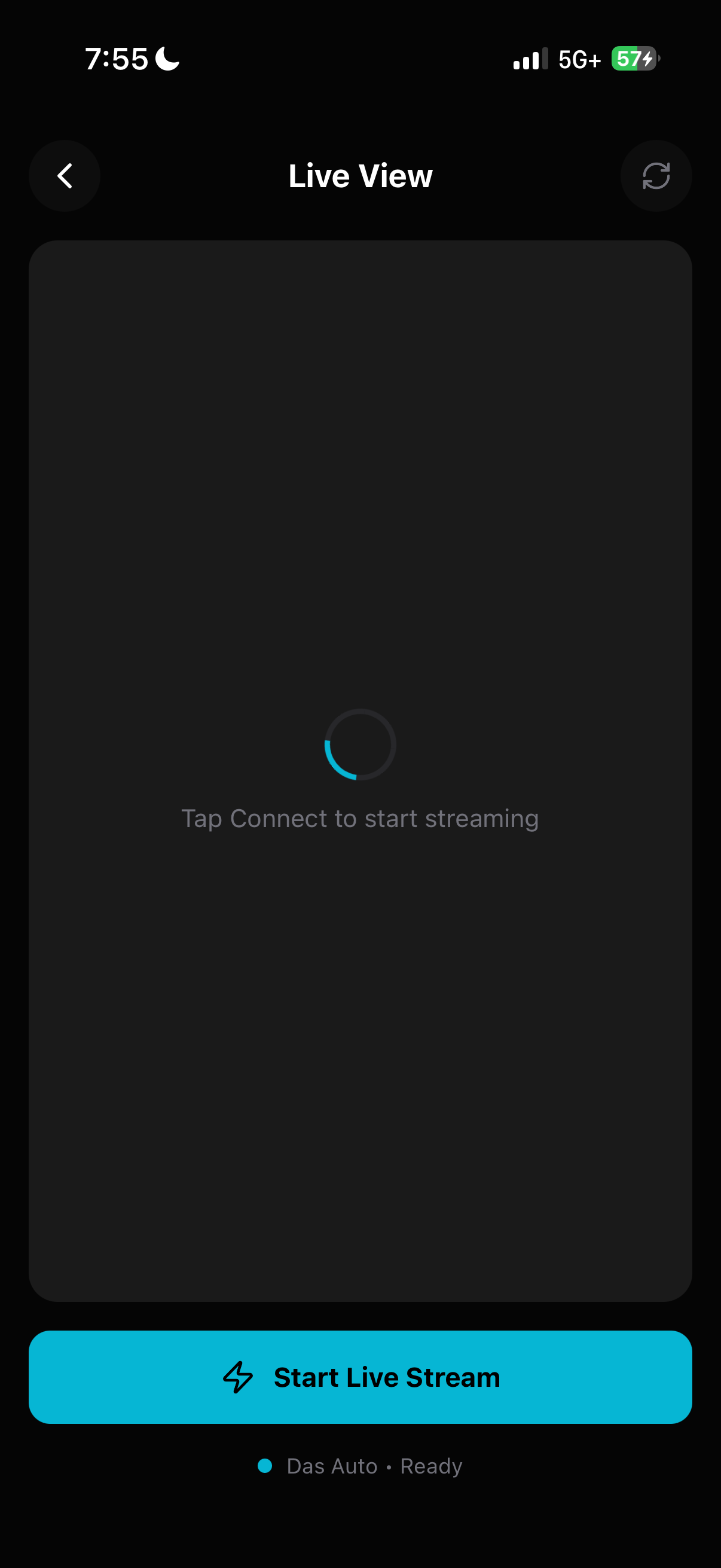 Mobile Live View Start
