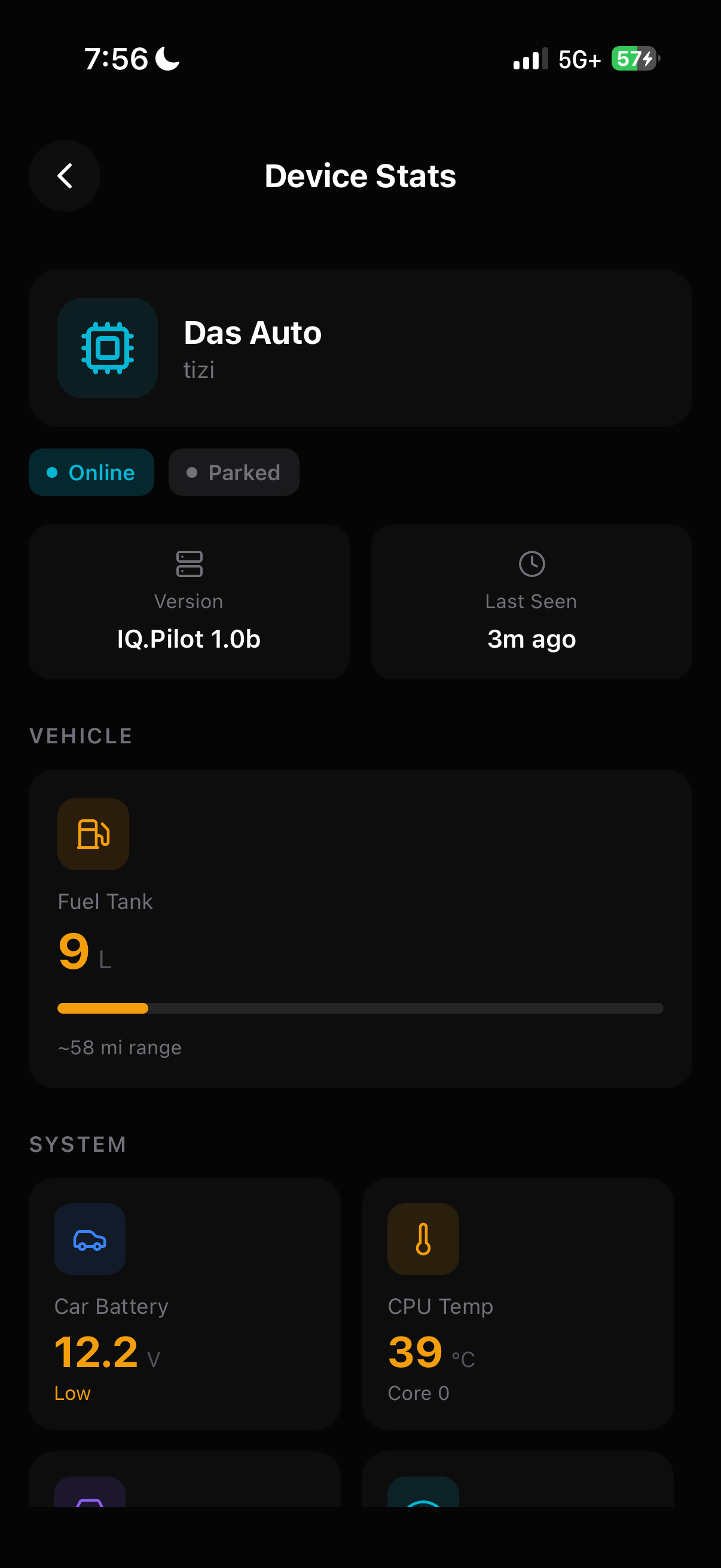 Mobile Device Stats Top