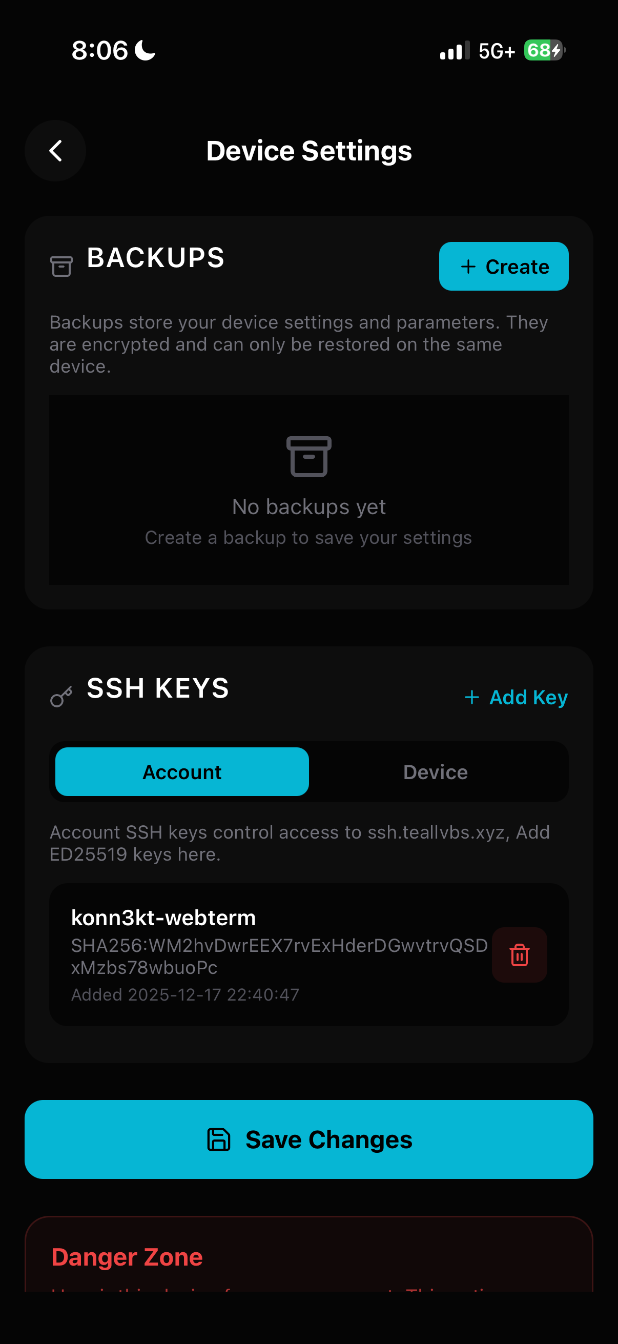 Mobile Backups